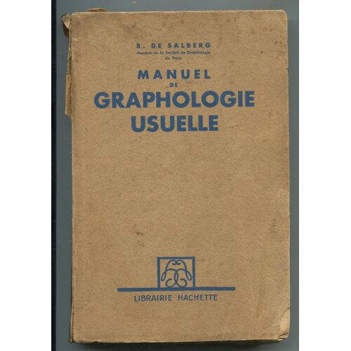 Manuel De Graphologie Usuelle