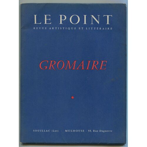 Le Point Revue Littéraire Et Artistique - Gromaire
