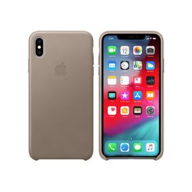 Apple - Coque De Protection Pour Téléphone Portable - Cuir - Taupe - Pour Iphone Xs Max