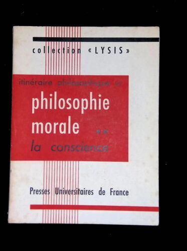 Itinéraire Philosophie Iii Philosophie Morale Ii La Conscience