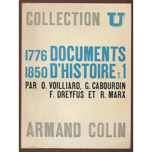 Documents D'histoire Contemporaine Tome 1 : 1776-1850