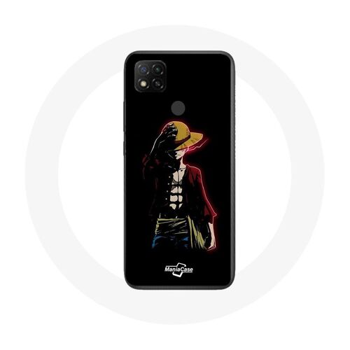 Coque Pour Xiaomi Redmi 9c One Piece Manga Anime Luffy Fond Noir