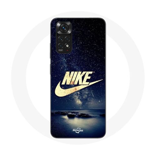 Coque Pour Xiaomi Redmi Note 11s 4g Nike Logo Doré Nuit Étoilée