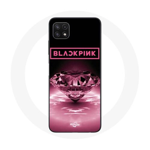 Coque Pour Samsung Galaxy A22 5g Wallpaper Diamante Blackpink Kpop Logo Rose