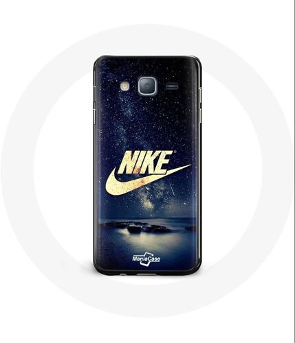 Coque Pour Samsung Galaxy J7 2016 Nike Logo Doré Nuit Étoilée