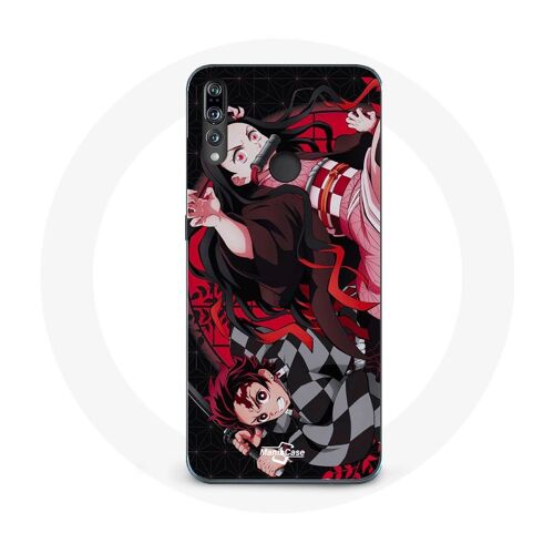 Coque Pour Huawei P30 Lite Demon Slayer Tanjiro Nezuko Attaque Combat