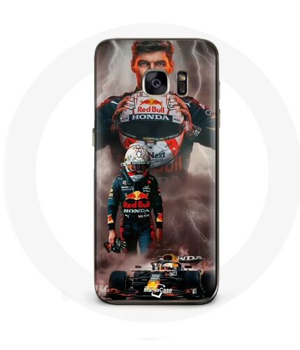 Coque Pour Samsung Galaxy S7 Formule 1 Max Verstappen Casque F1