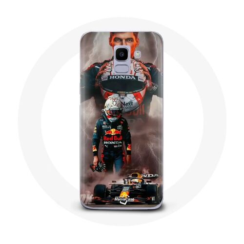 Coque Pour Samsung Galaxy A8 2018 Formule 1 Max Verstappen Casque F1