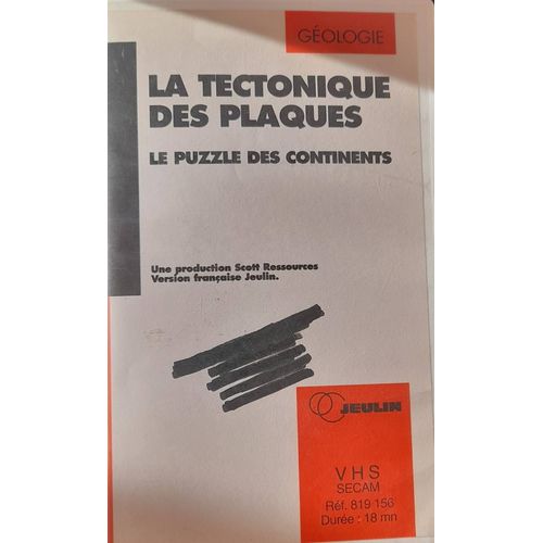 Vhs - Jeulin - La Tectonique Des Plaques