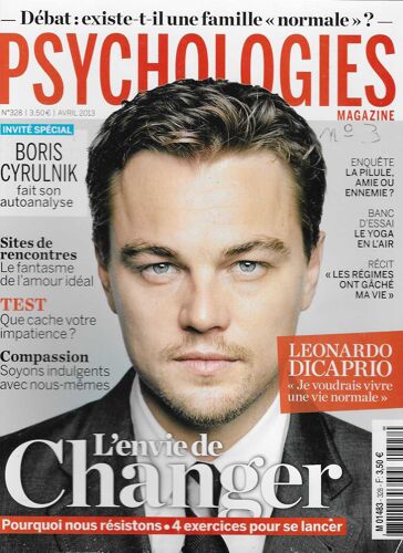 Psychologies N°328 - Coupure De Presse - Leonardo Dicaprio