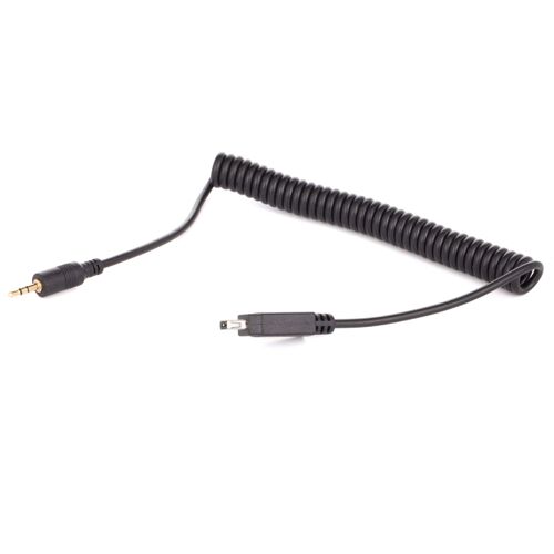 vhbw Câble flash photo compatible avec Nikon CoolPix A, P7700 DSLR - 100cm, en spiralé