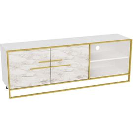 Meuble Tv En Aggloméré Et Métal Polka