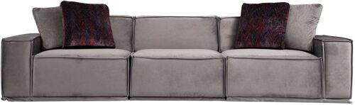 Canapé 3 Places En Tissu Leco