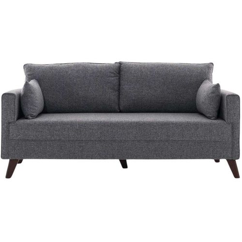 Canapé 2 Places En Tissu Gris Bella