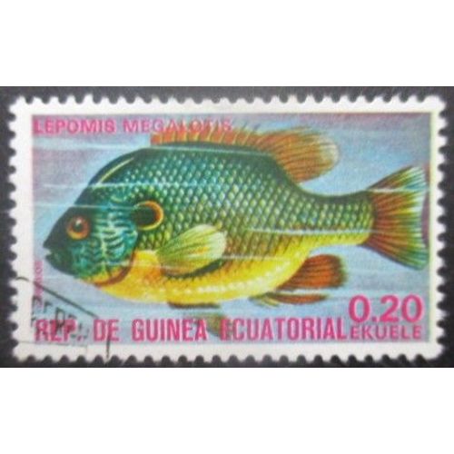 Guinee Equatoriale N°72d Poisson Oblitéré