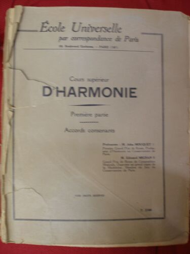 Cours Supérieur D'harmonie - 1ère Partie (Accords Consonnants)