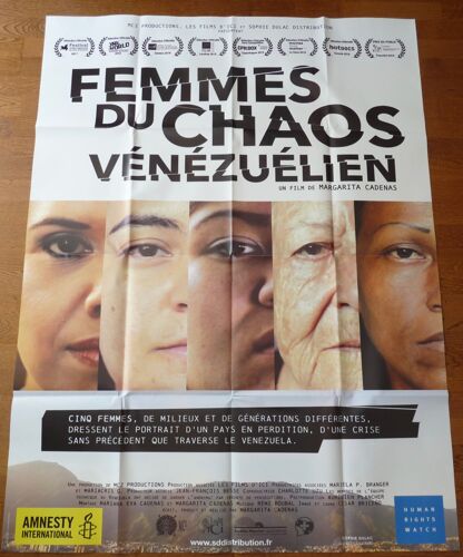 Femmes Du Chaos Vénézuélien De Margarita Cadenas - Affiche Originale De Cinéma Format 120 Cm X 160 Cm