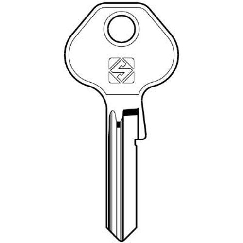 5 X CLE PRINCIPALE PLATE LAITON NICKEL MS17 SILCA