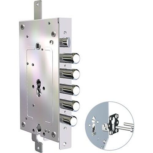 1 X DOUBLE F.SAGOM M2 TRIPL+SCR IP.MM 28 E.MM 68 DROITE/SX SERRURE MÉTALLIQUE APPLIQUER 2956 PE-PE CR