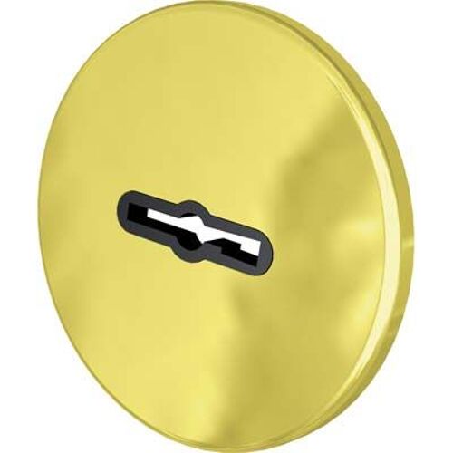 1 X LAITON 60 MM DOUBLE BAT ROND EMBOSSÉ 30 CR