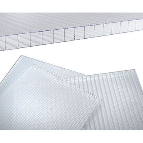 1 X POLYCARBONATE TRANSPARENT CM 98X200 S.MM 6 FEUILLE NID D'ABEILLE