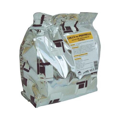 5 X COLLE MAÏOLIQUE BLANCHE 5 KG POUDRE BRIKO LINE