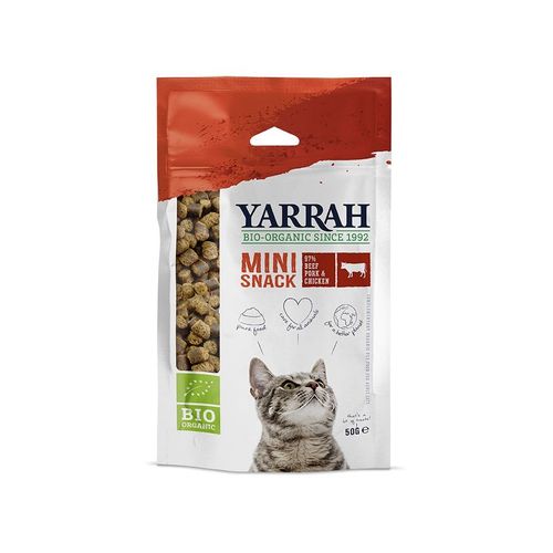 Mini Snack Boeuf, Porc & Poulet Bio Yarrah 50g