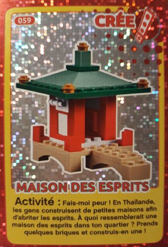 Auchan Carte Légo N° 59 Maison Des Esprits - Crée Ton Monde - Année 2018