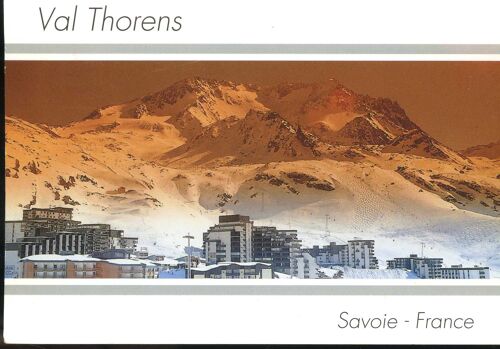 Carte Postale De Val Thorens (Savoie) Coucher De Soleil Sur Le Massif De Peclet-Polset