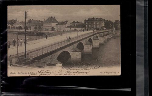 Carte Postale Gray Le Pont Sur La Saone Bergeret En L'état Sur Les Photos