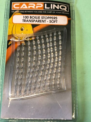 100 Stop Bouillette Soft Transparent Peche Carpe. Boilie Stopper