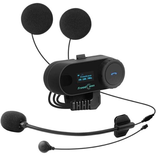 Tcom Sc Intercom Moto Bluetooth,Communication Système De 800m Entre 2-3 Motards,Bluetooth Moto Casque D'écoute,Avec Affichage Lcd/Stéréo Hi-Fi/Partage De Musique,1 Unité
