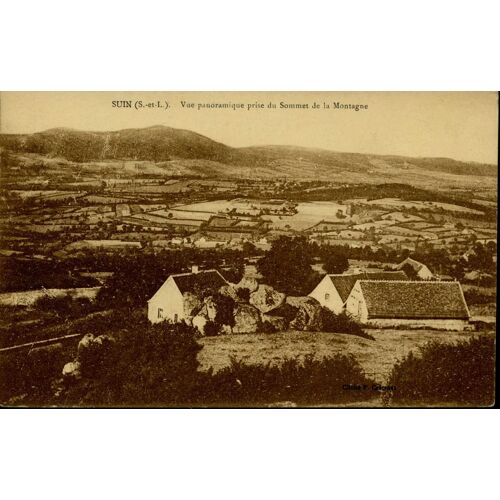 Carte Postale De Suin (Saône Et Loire) Vue Panoramique Prise Du Sommet De La Montagne