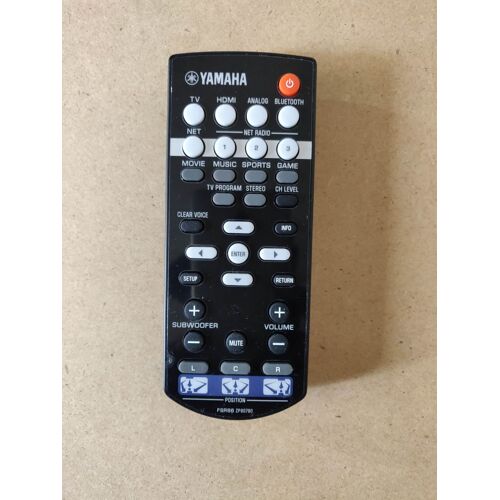 TELECOMMANDE d'origine YAMAHA FSR86 ZP80780 pour BARRE DE SON