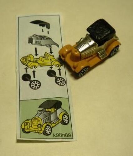 Figurine Métal "Kinder" (1997) Old Timer / Voiture Ancienne (K98n89 / K98-89) Avec Bpz