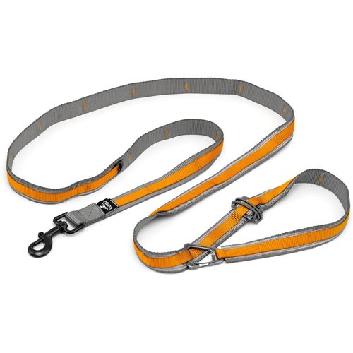 Quantum Laisse Pour Chien Mains Libres - Ceinture Laisse Chien Pour Courir, Réfléchissante Pour Chien - Couleur Orange
