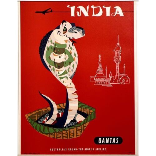 Affiche India Qantas