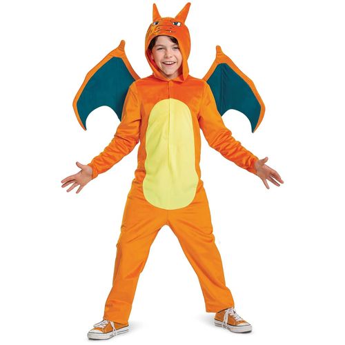 Déguisement Dracaufeu Pokémon Luxe Enfant - Taille: 10 - 12 Ans (137 - 149 Cm)