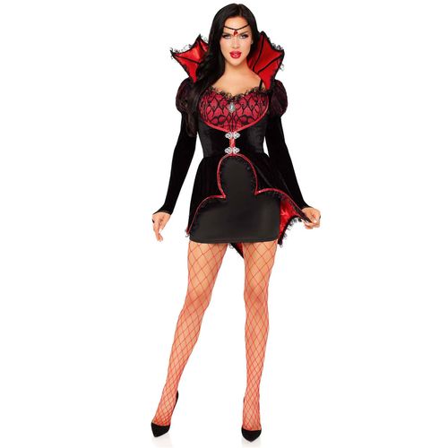 Déguisement Vampire Sexy Rouge Et Noir Femme - Taille: L (44-46)