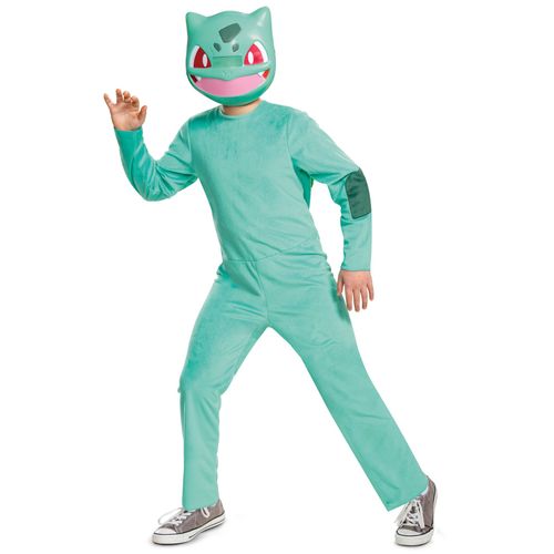 Déguisement Bulbizarre Pokémon Classique Enfant - Taille: 7 - 8 Ans (124 - 136 Cm)
