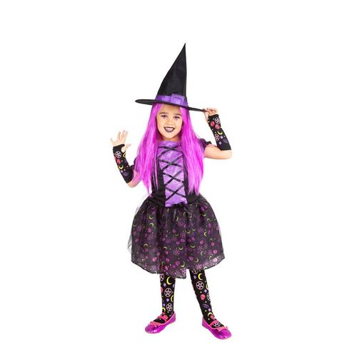 Déguisement Sorcière Violet Clair De Lune Fille