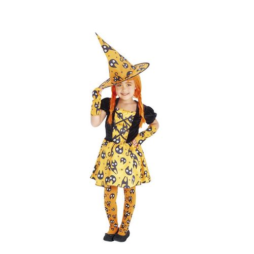 Déguisement Sorcière Mininos Orange Fille
