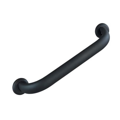 WENKO Barre d'appui WC Secura Premium, Poignée murale Salle de Bain, aluminium inox, 47,5x7x12 cm, anthracite