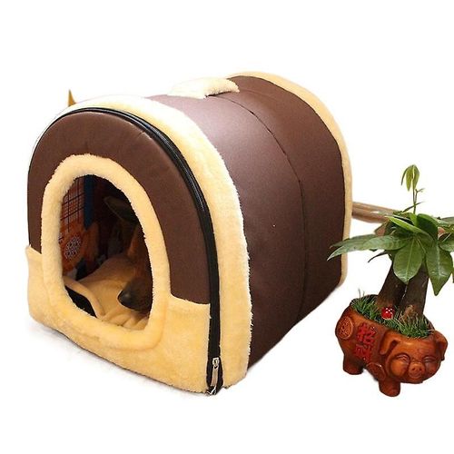 Chenil D'usine Quatre Saisons Disponible Chenil Fermé Hiver Chaud Chenil Pour Animaux De Compagnie Été Cool Maison Pour Chat S Marron