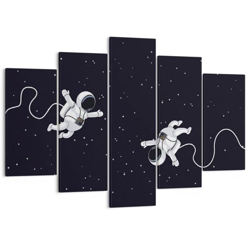 Art mural sur toile - Tableau abstrait - Astronaute Cosmos - Impressions sur toile pour décoration de la maison, salon, chambre à coucher 150 x 80 cm. (sans cadre)