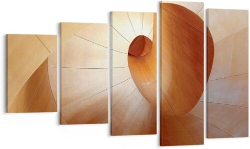 Art mural sur toile - Tableau abstrait - Architecture D - Impressions sur toile pour décoration de la maison, salon, chambre à coucher 100 x 55 cm. (sans cadre)