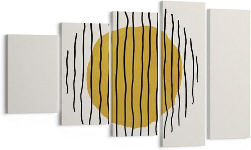 Art mural sur toile - Art abstrait - Minimalisme - Impressions sur toile - Impressions d'art pour décoration de la maison, salon, chambre à coucher 200 x 100 cm. (sans cadre)