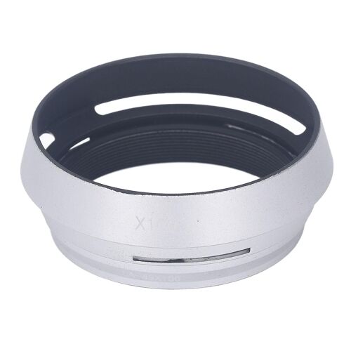 49mm Pare-soleil Aluminium Argent Mat Appareil Photo Pare-soleil Pare-soleil avec Bague d¿Adaptation pour X100 X100S