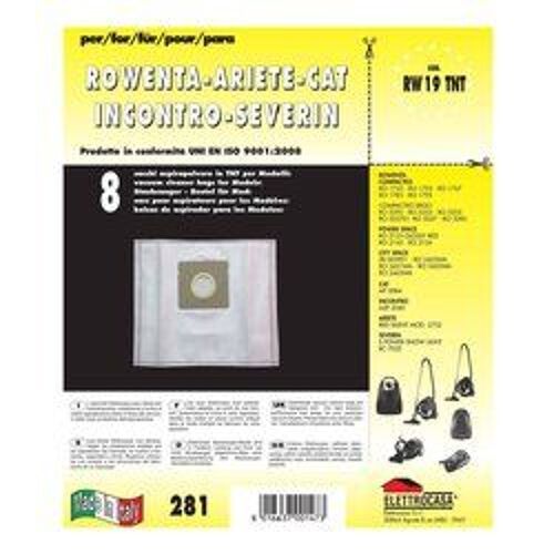 Sacchetto aspirapolvere Elettrocasa Sacchi Tnt per Rowenta