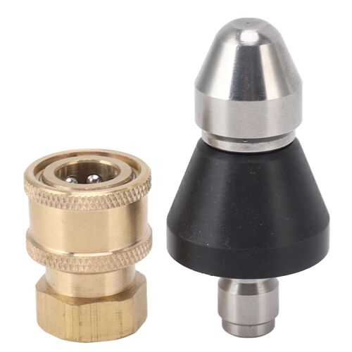 G1 / 4 Tuyau D¿Égout Buse De Nettoyage En Acier Inoxydable Durable G3 / 8 Adaptateur De Filetage Femelle Pression Égout Jet Buse